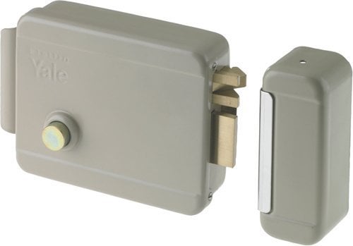 Yale Serratura elettrica da applicare per cancelli Y68400701, destra, in acciaio verniciato, entrata 70mm