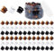 Funtopia Petite Pince Cheveux, 72 Pièces 1.5cm Mini Pinces à Cheveux, Petits Clips Antidérapantes, Pince Crabe Cheveux, Pour Filles Et Femmes (Noir et Marron et Transparent)