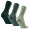 DANISH ENDURANCE 3 Paar Bambus Business Socken, Bunte Sommersocken, Superweich & Atmungsaktiv, Anti-Blasen, Unisex für Herren & Damen, Mehrfarbig (1 X Hellgrün, 1 X Mittelgrün, 1 X Dunkelgrün), 43-47