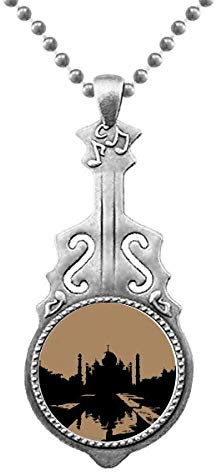 Antike Gebäude Taj Mahal Anhänger Schmuck Musik Gitarre Torque Star Moon