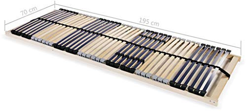 pedkit Lattenroste 2 STK. mit 42 Latten 7 Zonen Rolllattenrost Lattenrost Bettrost Rollroste Holzlatten Latten Rost 70 x 200 cm