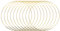 Liseng 10 Stücke 30 cm Gro？e Metall Girlande Girlande Quaste Gold Bastel Ring DIY Hochzeits Kranz Dekoration, Jagd und Wand Behang Basteln