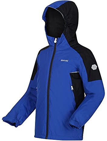 Regatta Hurdle IV Jacket Unisex-Kids, Spray Surf/Black (Black), 7 Years