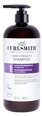 Curlsmith Core Strength Shampoo | Stärkendes Shampoo für lockiges Haar, Sanfte tägliche Reinigung für schwache Locken, Alle Lockentypen