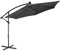 STILISTA Ampelschirm 350 cm mit LED Beleuchtung und Kurbelvorrichtung, inklusive Abdeckung, anthrazit