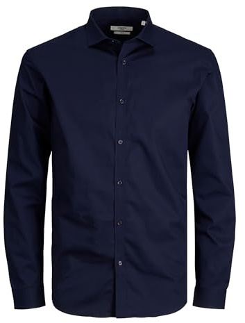 JACK & JONES Men's Jprblacardiff Shirt L/S Ps Noos Shirt (Pack of 1)