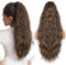 Queue de Cheval Extension, Extension Cheveux Naturel de 66cm, Ponytail Cheveux Naturel Ondulée, Postiche Queue de Cheval avec Cordon, Extension Queue de Cheval Synthétique (Couleur: 4/30#)