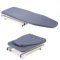 Queeucaer Tabla de planchar plegable para ropa sucia, plegable, color gris, tamaño mediano 180°, con funda resistente al calor, 37, tabla de planchar para ropa sucia/placa de fijación a la pared