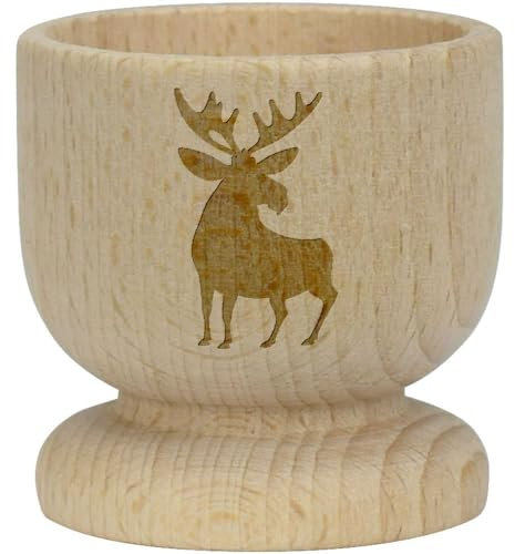 Eierbecher Elch-Silhouette aus Holz (EC00025485)