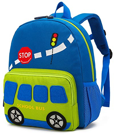 willikiva Auto-Dinosaurier-Rucksack für Kinder und Kleinkinder, für Jungen und Mädchen, wasserdicht, Vorschultasche