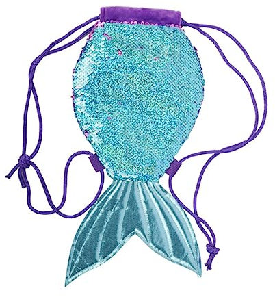 Holibanna Meerjungfrauenschwanz-pailletten-tasche Mit Kordelzug Glitzer-beutel Aufbewahrungstasche Für Schule Fitnessstudio Tanz