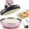 Macchina elettrica Crepiera elettrica Portatile - PancakeMacchinasenza Fili con Rivestimento Antiaderente, teglia per Uso Domestico - Mini dle Crepe Pan - Conveniente