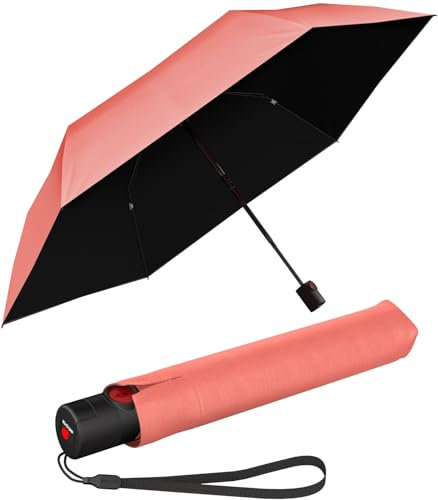 Knirps Taschenschirm U.200 Ultra Light Duomatic mit UV- und Hitzeschutz - Salmon