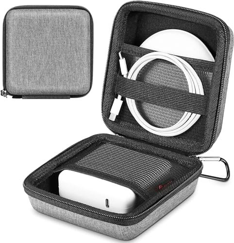 Custodia per hard disk, custodia per cavi, borsa per cavi, organizer elettronico per cavi, cavo USB, schede SD, hard disk, e-book (grigio)