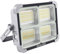 Projecteur LED Rechargeable 150W,Fosingut Portable Lampe Chantier avec Panneau Solaire Batterie Rechargeable/6 Modes/Aimant/11000mAh Power Bank/Étanche Lampe de Travail Pour Camping,Pêche,Urgence
