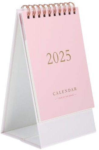 NUOBESTY Mini-Tischkalender Stehend Flip- 2025–2026 Taschenkalender 18-Monats- Terminplaner Für Büro Schule