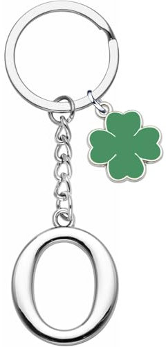 YJYJZX Porte-clés Lettre Initiale Pendentif A-Z 26 - Cadeau pour Amis, Sœurs, Femme, Homme - Anniversaire (O)