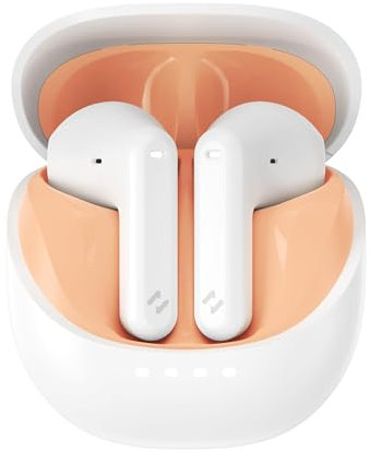 Havit TWS Mini Size Wireless Earbuds with Stereo Sound, Smart Touch Control, Lightweight Design, 2 Mic ENC for Sports & Travel, Type-C Charging, Android, iOS (Orange)