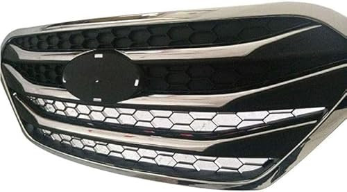 KAZONS Auto Kühlergrill für Hyundai Ix35 2009-2015, Grill Schwarz Glänzend Doppel-Lamellen Grill Front Doppel Rippen Grill Kühlergrill Links Rech