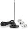 Eightwood FM Radio Antenne Digital Indoor Telescopic Antenna FM UKW Radio Antenne 75 Ohm mit Magnetic Base Extension Cable für DAB DAB+ Radio FM Radio Tuner Stereo AV HiFi Receiver Sony Pioneer Bose