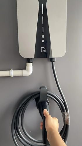 BiaHawn Wallbox 11kW 3-Phasen mit 4,3 Display – Typ 2 Ladekabel 8m & CEE 16A Stecker – Ladestation für Elektroauto & PHEV mit FI-Schutz