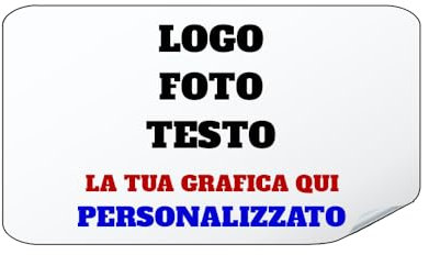 100 Adesivi Personalizzati Etichette con immagine, logo aziendale, foto, testo Personalizzato (Rettangolo, 11x6 cm)