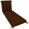 HAND - Materassino per Lettino Prendisole Sfoderabile Caffè - Cuscino Alto per Sdraio da Giardino Esterno in Gommapiuma, 80 + 110 x 60 cm, Made in Italy (Caffè)