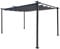 Jet-line | Pavillon 3x4 Luxor Light | Pergola Überdachung | Sonnenschutz | Terrassenüberdachung | Garten | anthrazit | Sonnenschutz | Sonnendach | UV Schutz | 4 x 3 m | Pergola mit Notüberlauf