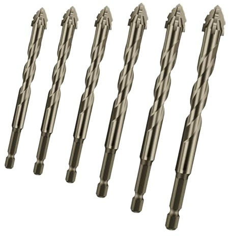 Kit de coupe excentrique - Lame de scie à 4 dents - Outil de perçage dur pour carrelage, ciment, béton, brique, verre