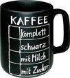 Könitz Schiefertafelbecher - Kaffee