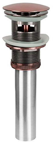 Pop Up Exenter Abfluss Garnitur Waschbecken Bad Rot Bronze Überlauf Sanlingo