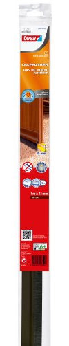 tesa 201B Zugluftstopper, Spezial Teppichböden Kleber 1 m x 40 mm x 15 mm, Braun, 05403-00106-00