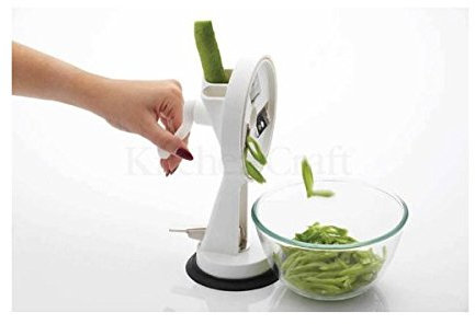 2 X Kitchen Craft Traditional Style Rotary Bean Slicer