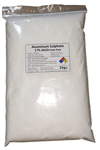 2kg bag ALUMINIUM SULPHATE 17% Iron Free Alum Al2(SO4)3