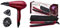 Remington Secador de Pelo Profesional + Plancha Pelo Silk Pack Especial [Sin Encrespamiento, secador 2400 W con difusor, planchas del pelo 150-240 °C, revestimiento cerámica doble] AC9096 + S9600