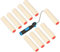 KOTARBAU® 10er Set Velours-Farbroller 30x150 mm mit Gummigriff Farbwalze Pinsel Walzenbürste Rollerwalze Rollerpinsel für Anstricharbeiten und Renovierung