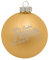 Deitert Weihnachtskugel Bester Papa der Welt, Ø 8cm, Christbaumkugel aus Glas (matt), Individueller Weihnachtsbaumschmuck als Geschenkidee, Gold