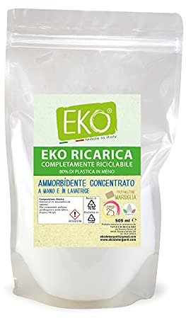 Eko Ammorbidente Lavatrice - Ecoricarica 25 Lavaggi, Marsiglia, Ecologico - 505ml