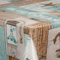 Wachstuch-Tischdecke Wachstischdecke Tischwäsche Abwaschbar Wachstuchdecke G11, Muster:Anker Boot Ozean Maritim, Größe:110x300