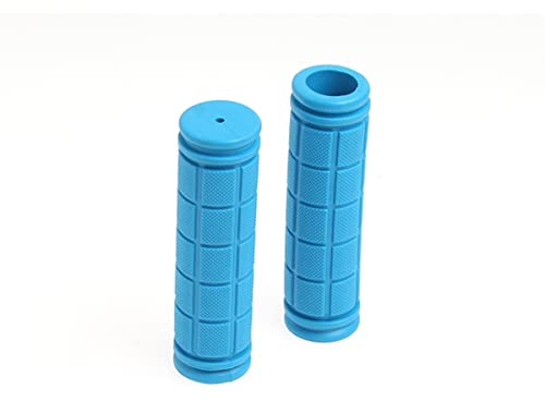 1 Pair Kids Bike Grips Anti-Slip Rubber Bike Handlebar Grips for BMX MTB Bicycle Mountain Bike Scooter Folding (Sky Blue)