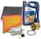 BESTPRICE Inspektionspaket Wartungsset Filterset mit 1x Ölfilter, 1x Kraftstofffilter, 1x Luftfilter, 1x Innenraumfilter (Aktivkohle), 1x Ölablassschraube mit Dichtung, 1x Motoröl 5W-30 5 l