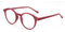 ZENOTTIC Blaue Licht Blockieren Lesebrille, Anti Schwindlig Glasses Damen und Herren Leicht Rundrahmen Retro Brillen (+0.00, ROT)