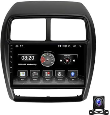 Android 11 Radio Coche Stereo, Autoradio Bluetooth para Mitsubishi ASX 2016~2022 Radio GPS Estéreo con 9 Pulgadas Pantalla Táctil WiFi FM USB SWC Auto Carplay DSP,Y1 1g+16g