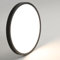 Mikeru 3000k Ceiling Light, 50cm Round Flush Ceiling Light 2.4cm Ultra-Thin Contemporary Warm Bathroom Lights 38W Large Black Hallway CeilingLight for Balcony, Warehouse