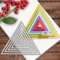 Metall-Stanzformen, verschiedene Dreiecke, geometrische Dreiecks-Stanzformen, Stanzschablonen, DIY, Scrapbooking, dekorative Prägung, Papier, Scrapbooking, Kartenherstellung