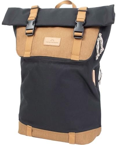 Doughnut Christopher Euro 18 - Rolltop Rucksack 45 cm black x khaki