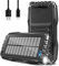 Solar Power Bank 42800mAh:Schnellladung Powerbank 22.5W mit Superhelle Taschenlampe 2 Ausgänge, Externe Handyakkus mit Große Kapazität LED-Anzeige&Tragbare Schnalle für Smartphones (Schwarz)