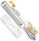 Aieve Zesteur de citron, râpe à fromage robuste portable avec couvercle de protection et poignée ergonomique, râpe longue entièrement en acier inoxydable pour cuisine, fromage, citron, chocolat,