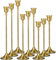 MTINRNI Set di 9 Candelabro Set,3 Dimensioni (19,5/23,3/27,2 cm),per Candele Coniche da 2.2cm,Moderno e retrò Domestica Decorazione,per Porta Candele da Tavolo,Matrimoni,Compleanni,Natale,Regalo.