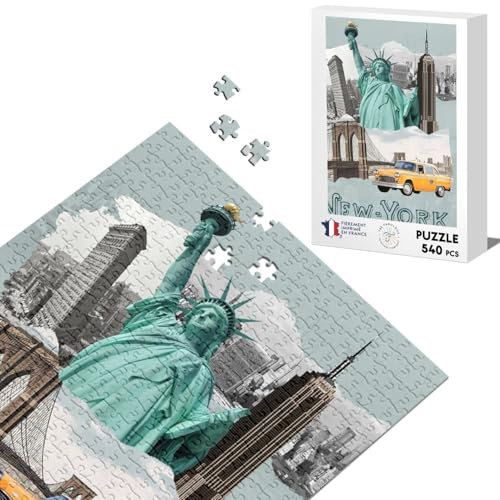 Klassisches Puzzle 540 Teile New York Collage Amerika Reise Postkarte